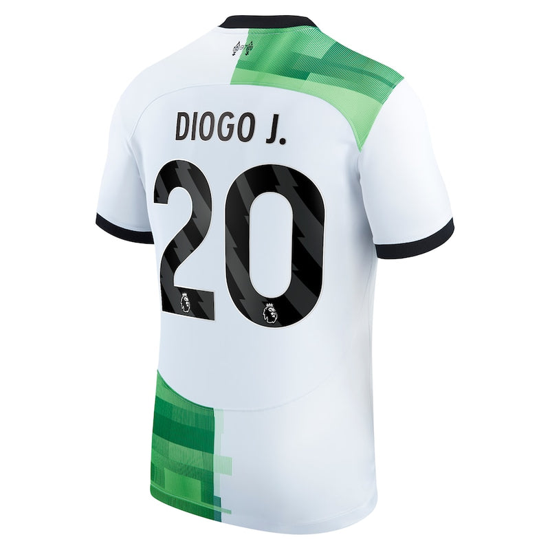 Diogo Jota Liverpool Nike 2023/24 Away Player Jersey - White