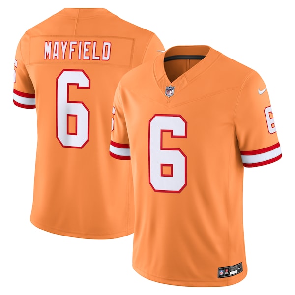 Baker Mayfield Tampa Bay Buccaneers Nike Alternate Vapor F.U.S.E. Stitched Limited Jersey - Creamsicle