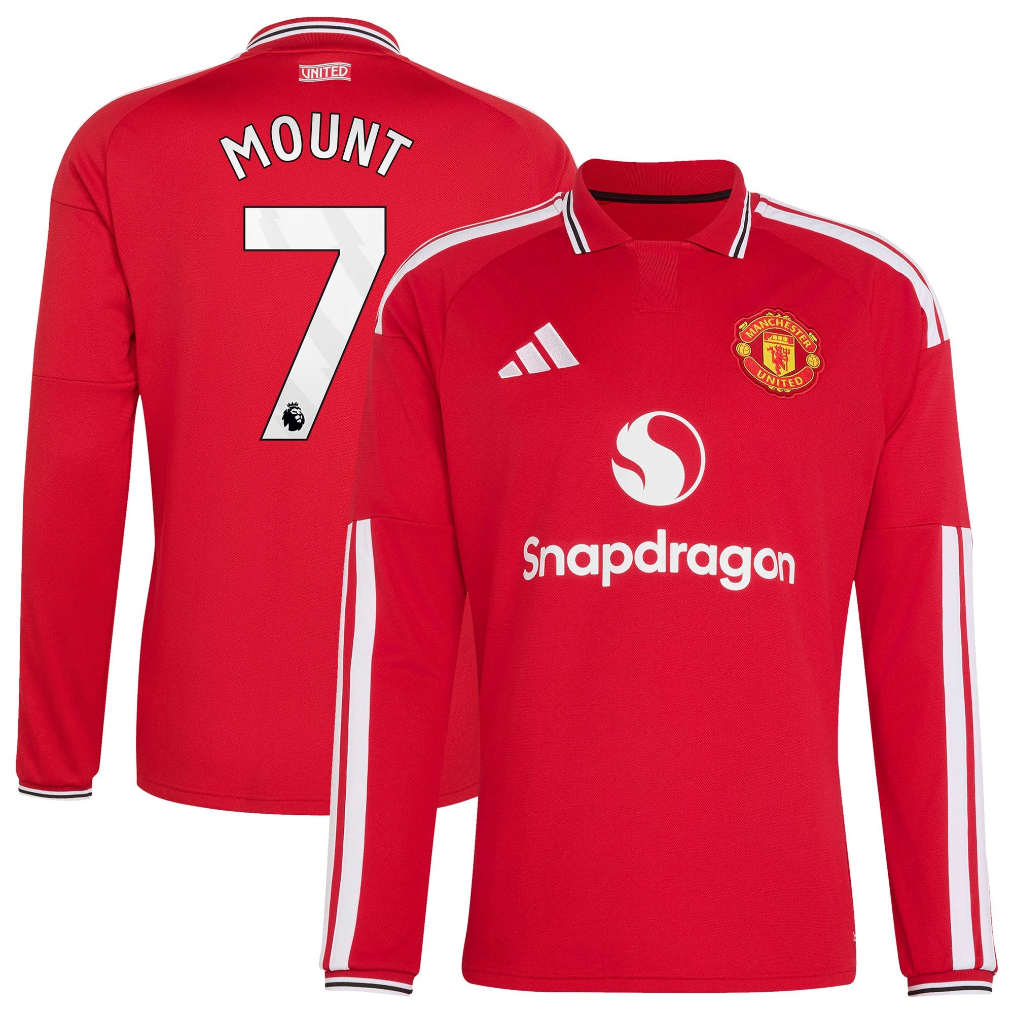 Mason Mount Manchester United adidas 2026/27 Away Replica Long Sleeve Jersey - Royal