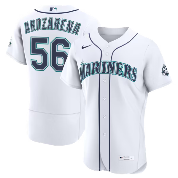 Randy Arozarena Seattle Mariners Nike Home 50th Season Authentic Jersey - White