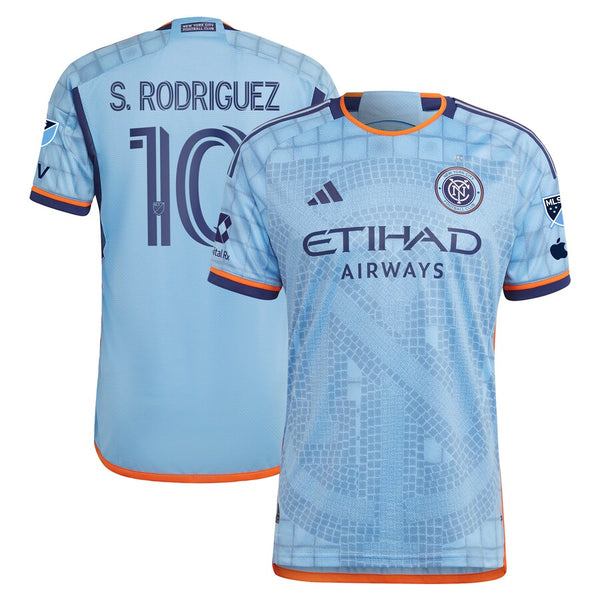 Santiago Rodríguez New York City FC adidas 2024 The Interboro Kit Authentic Player Jersey - Sky Blue