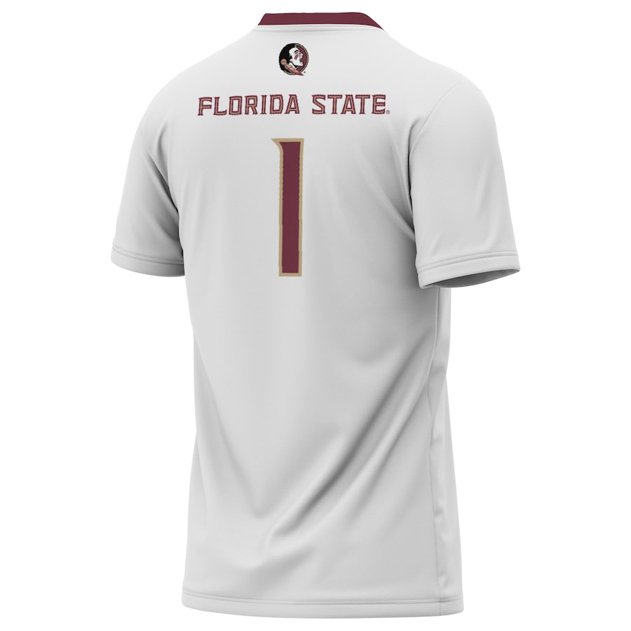 Florida State Seminoles GameDay Greats 2023 NCAA Soccer National Champions Four-Star Fashion Jersey – White