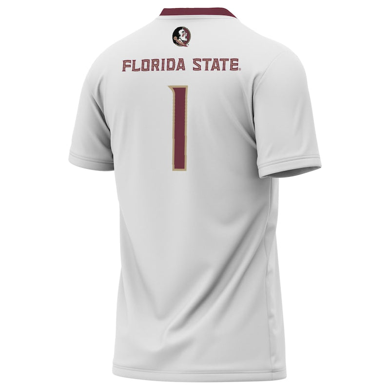 Florida State Seminoles GameDay Greats 2023 NCAA Soccer National Champions Four-Star Fashion Jersey – White