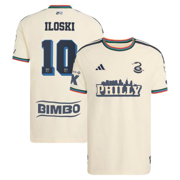 Milan Iloski Philadelphia Union adidas 2026 Archive On-Field Authentic Jersey - Tan