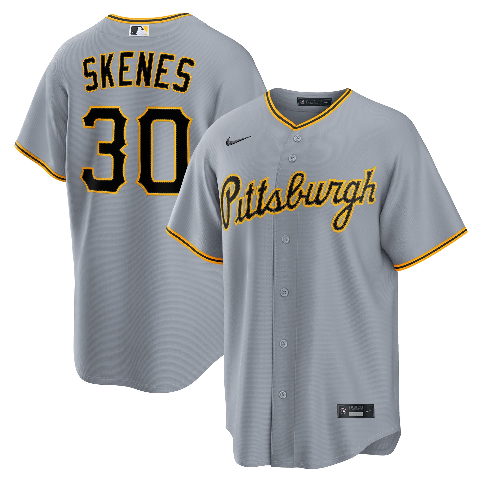 Nike Paul Skenes Pittsburgh Pirates Alternate 2 Replica Jersey Black