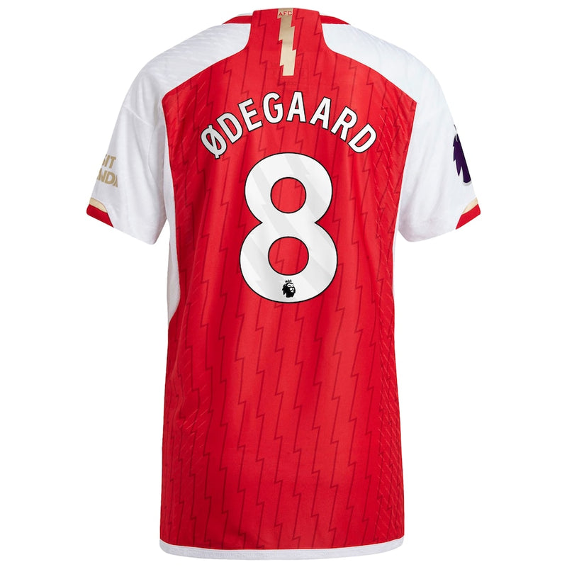 Martin Odegaard Arsenal adidas 2023/24 Home Player Jersey - Red