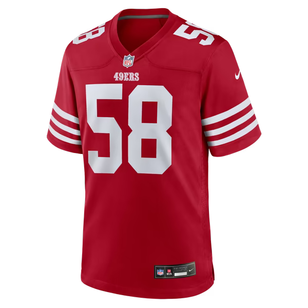 Jarrett Patterson San Francisco 49ers Nike Team Game Jersey - Scarlet