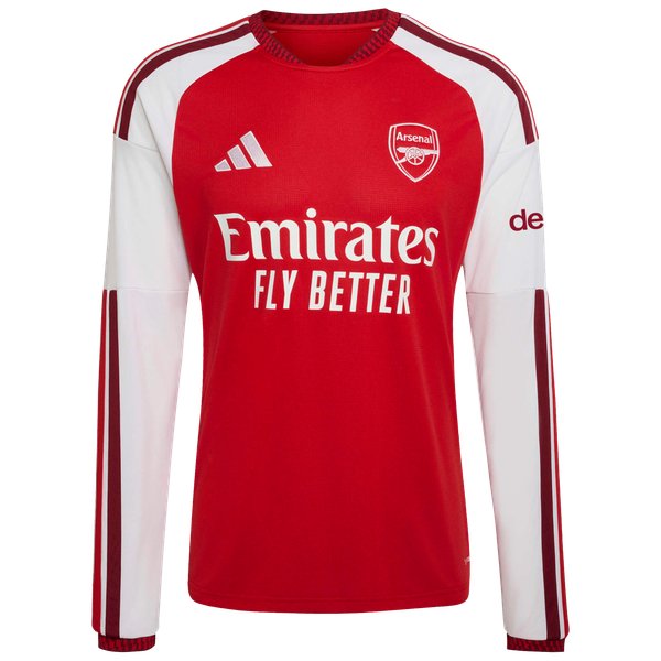Eberechi Eze Arsenal adidas 2026/27 Home Replica Long Sleeve Jersey - Red