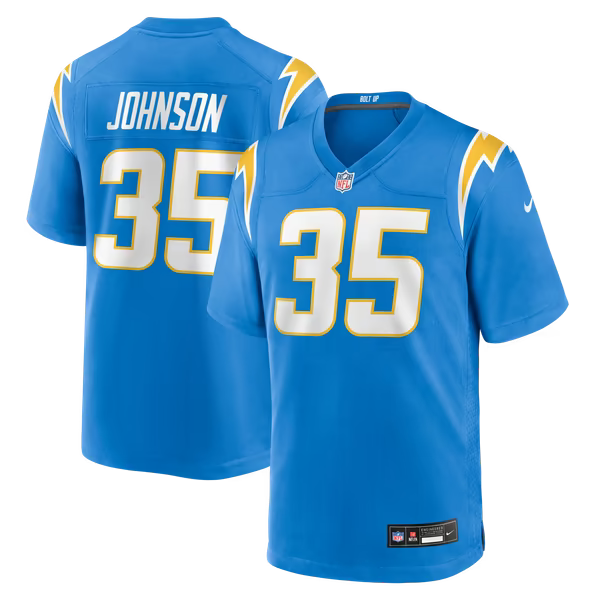 Amar Johnson Los Angeles Chargers Nike Team Game Jersey - Powder Blue