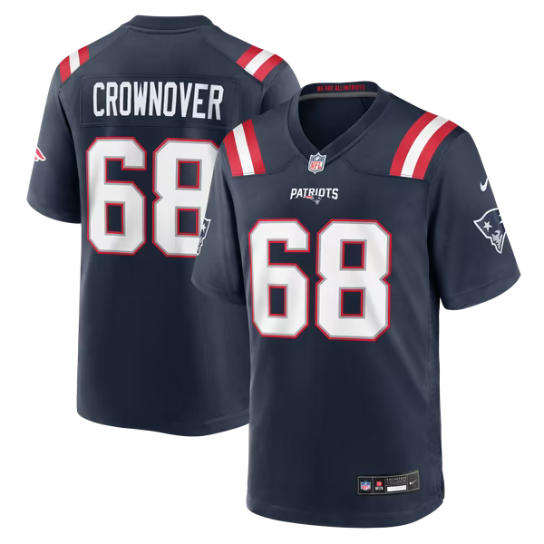Dametrious Crownover New England Patriots Nike Team Game Jersey - Navy