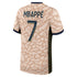 Kylian Mbappe Paris Saint-Germain Jordan Brand 2023/24 Fourth Stadium Player Jersey – Tan