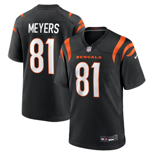 Dohnte Meyers Cincinnati Bengals Nike Team Game Jersey - Black