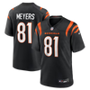 Dohnte Meyers Cincinnati Bengals Nike Team Game Jersey - Black