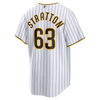 Hunter Stratton San Diego Padres Nike Home Replica Jersey - White