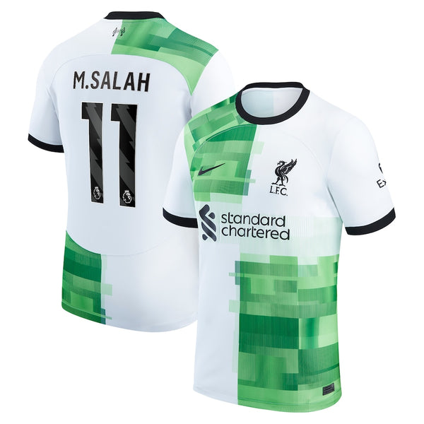 Mohamed Salah Liverpool Nike 2023/24 Away Player Jersey - White