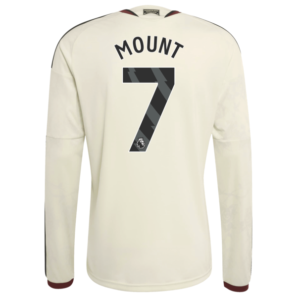 Mason Mount Manchester United adidas 2026/27 Third Replica Long Sleeve Jersey - Cream