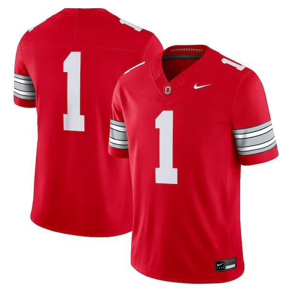 #1 Ohio State Buckeyes Nike Home Vapor F.U.S.E. Limited Football Jersey - Scarlet