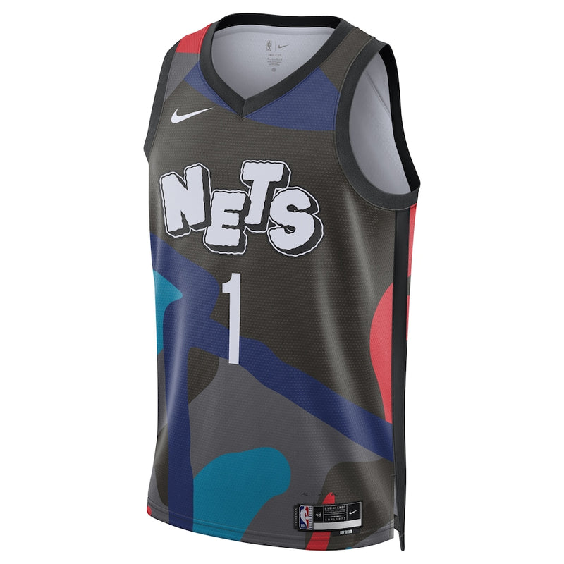 Mikal Bridges Brooklyn Nets Nike Unisex 2023/24 Swingman Jersey - Black - City Edition