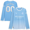 Puma Manchester City 2026/27 Home Replica Long Sleeve Custom Jersey Light Blue