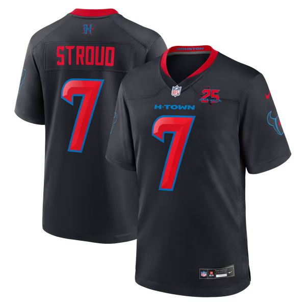 C.J. Stroud Houston Texans Nike Alternate 2 25th Season Game Jersey - Navy