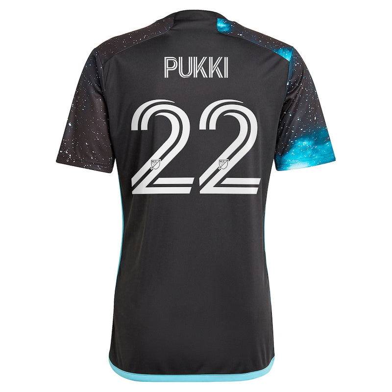 Teemu Pukki Minnesota United FC adidas 2024 Starry Night  Player Jersey - Black