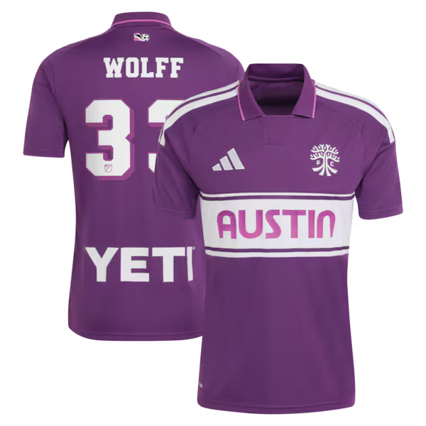 Owen Wolff Austin FC adidas 2026 Archive Replica Jersey - Purple