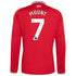 Adidas Mason Mount Manchester United 2026/27 Home Replica Long Sleeve Jersey Red