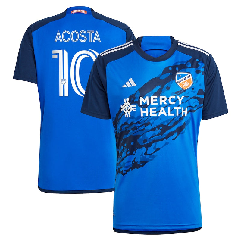 Luciano Acosta FC Cincinnati adidas 2024 River Kit  Player Jersey - Blue