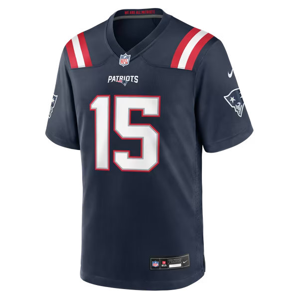 Behren Morton New England Patriots Nike Team Game Jersey - Navy