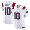 Drake Maye New England Patriots Nike Vapor F.U.S.E. Stitched Limited Jersey - White