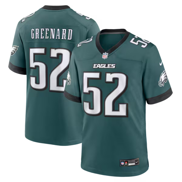 Jonathan Greenard Philadelphia Eagles Nike Team Game Jersey - Midnight Green