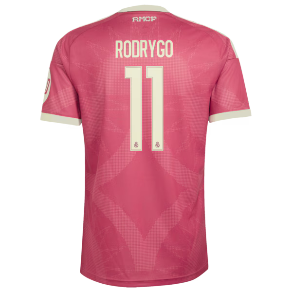 Rodrygo Real Madrid adidas 2026/27 Third Replica Jersey - Pink