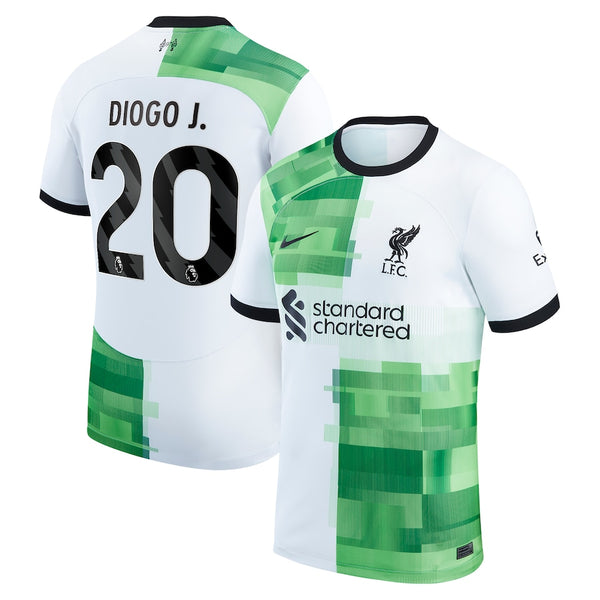 Diogo Jota Liverpool Nike 2023/24 Away Player Jersey - White