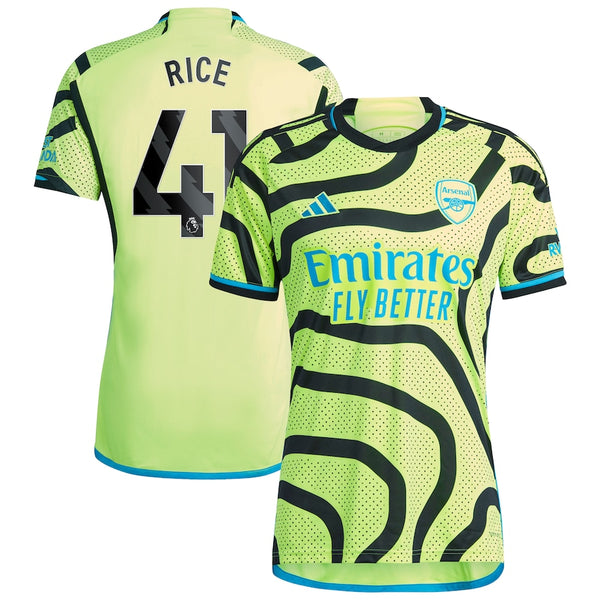 Declan Rice Arsenal adidas 2023/24 Away  Player Jersey - Yellow