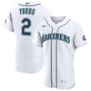 Cole Young Seattle Mariners Nike Home 50th Season Authentic Jersey - White
