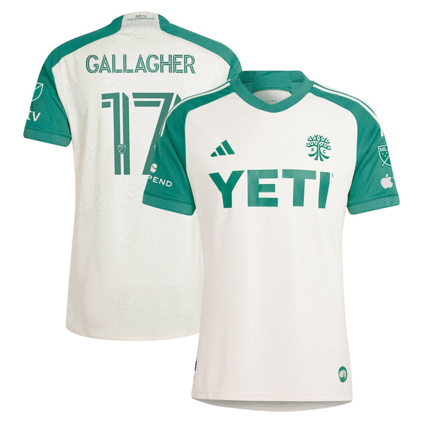 Jon Gallagher Austin FC adidas 2024 The Armadillo Kit Authentic Player Jersey – Tan