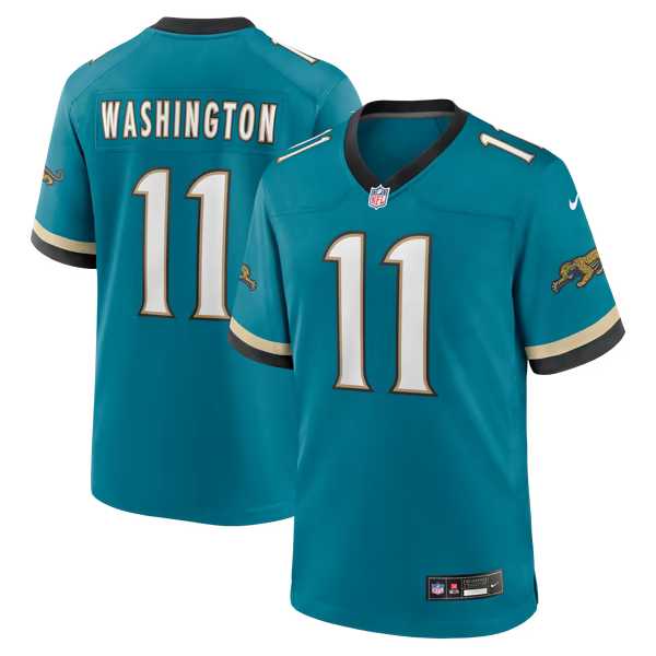 Parker Washington Jacksonville Jaguars Nike Alternate Prowler Throwback Game Jersey - Teal