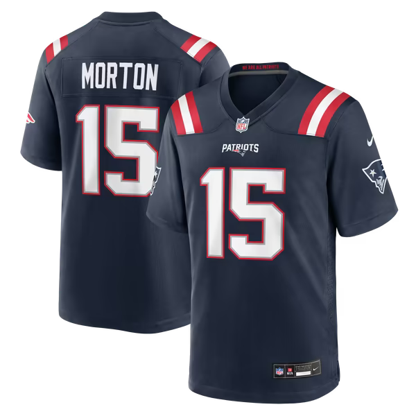 Behren Morton New England Patriots Nike Team Game Jersey - Navy