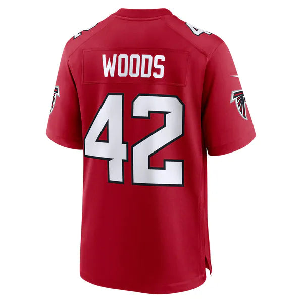 Josh Woods Atlanta Falcons Nike Team Game Jersey - Red