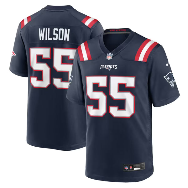 Jared Wilson New England Patriots Nike Team Game Jersey - Navy