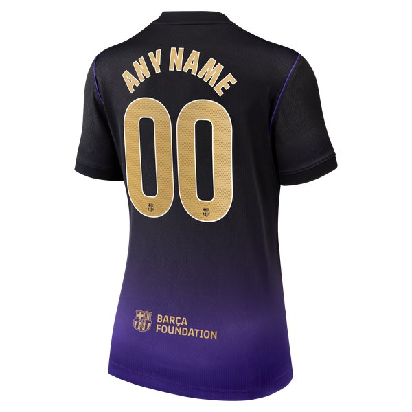 Barcelona Nike Women's 2026/27 Away Stadium Replica Custom Jersey - Purple