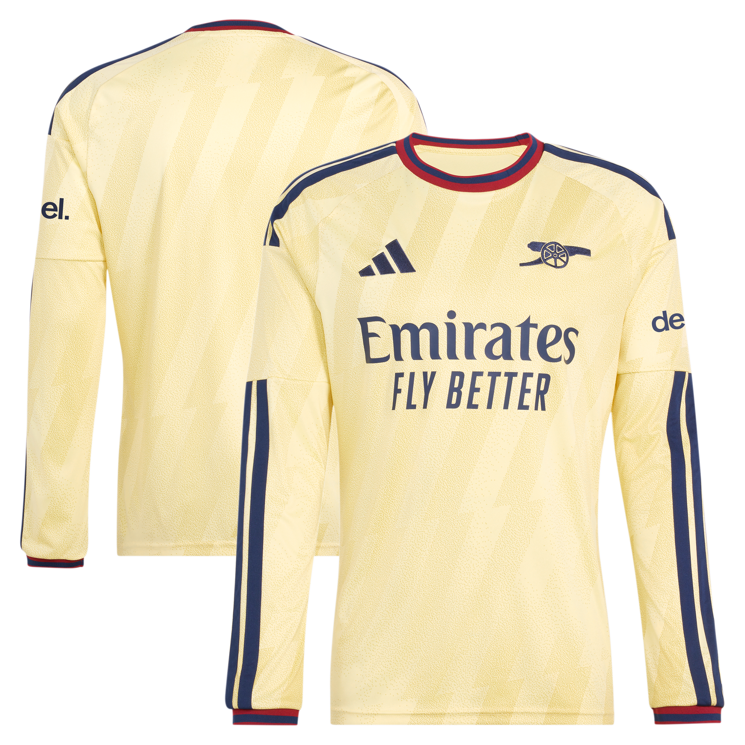 Arsenal adidas 2026/27 Third Replica Long Sleeve Jersey - Yellow