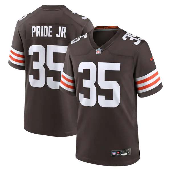 Toriano Pride Jr. Cleveland Browns Nike Team Game Jersey - Brown