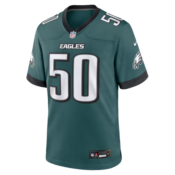Keyshawn James-Newby Philadelphia Eagles Nike Team Game Jersey - Midnight Green