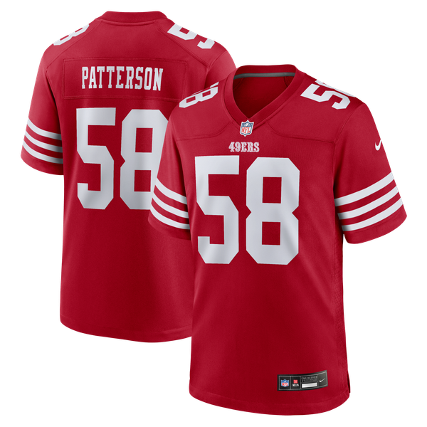 Jarrett Patterson San Francisco 49ers Nike Team Game Jersey - Scarlet