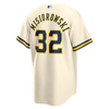 Jacob Misiorowski Milwaukee Brewers Nike Home Replica Jersey - Cream