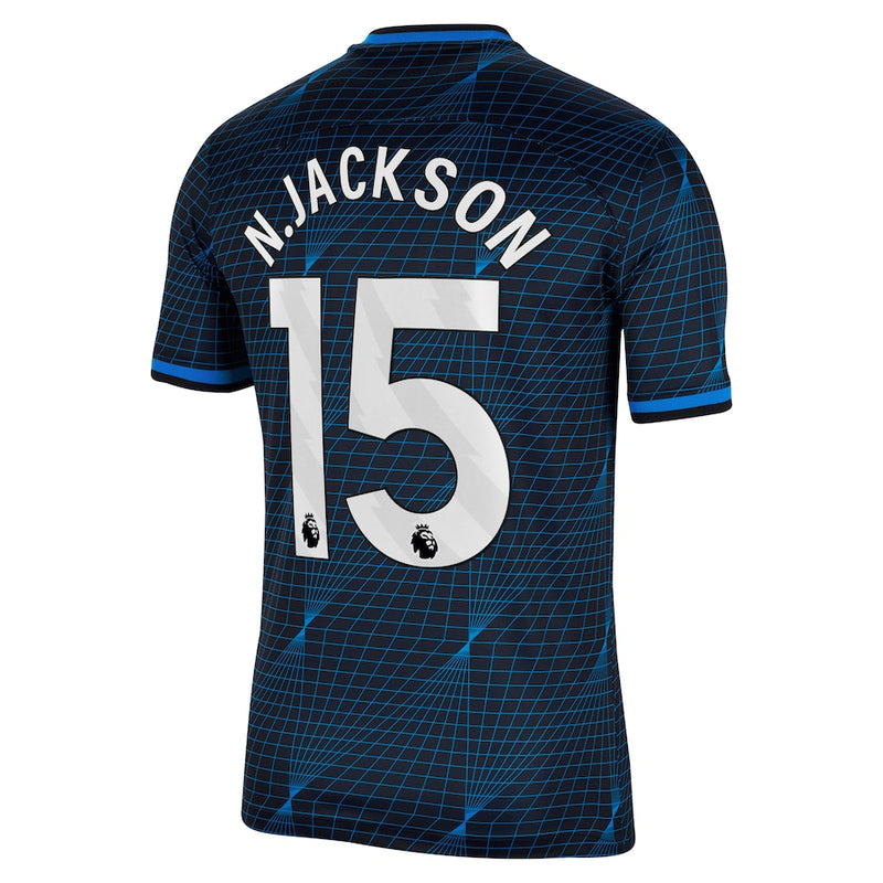 Nicolas Jackson Chelsea Nike 2023/24 Away Stadium  Player Jersey - Navy