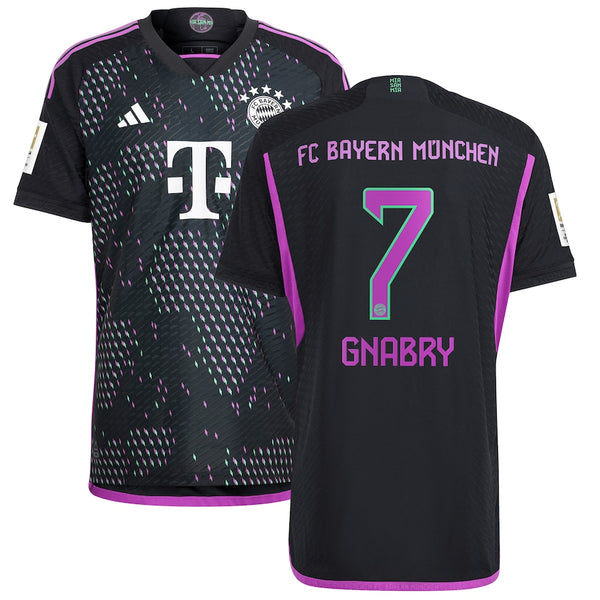 Serge Gnabry Bayern Munich adidas 2023/24 Away Player Jersey - Black