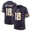 Justin Jefferson Minnesota Vikings Nike 2026 Rivalries Collection Game Jersey - Purple