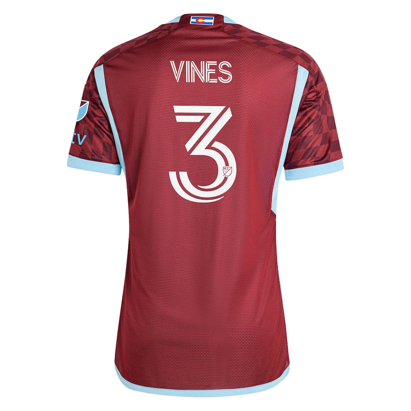 Sam Vines Colorado Rapids adidas 2024 One Flag Kit Authentic Player Jersey - Burgundy